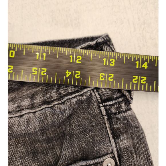 We The Free Women's Cut Off Denim Shorts SZ 25 Distressed Button Fly - Picture 8 of 8